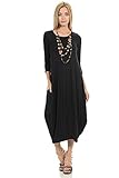 Pastel by Vivienne Women's Cocoon Midi Dress Medium Black