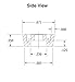 80 Small Round Rubber Feet W/Screws - .250 H X .671 D - Made in USA - Cutting Boards - Food Safe