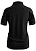 CLOVERY Women's Casual PK Polo Shirts 3-Button Short Sleeve