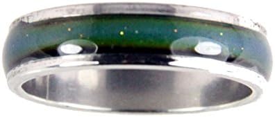 Mood Rings 6mm Stainless Steel Endless Band Rainbow Colors