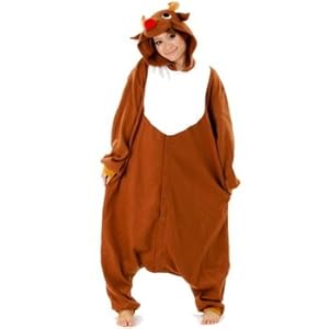 フリース着ぐるみ Christmas トナカイ(BR)