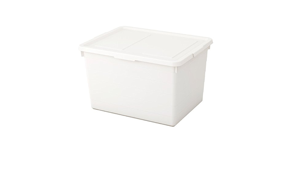 Ikea Socker Bit Caja con tapa en color blanco; (38 x 51 x 30 ...