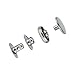 400 Pieces Stainless Steel No Sewing Snap Fastener, 1/2