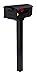 Gibraltar Mailboxes GMB115B Patriot Mailbox Post, Black