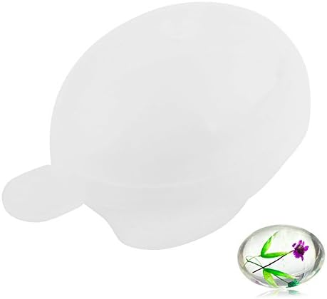 Delaman DIY Silicone Mold Egg-shaped Sphere Shape for Polymer Clay, Crafting, Resin Epoxy, Jewelry Making (Quail Egg Shape)