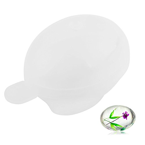 Delaman DIY Silicone Mold Egg-shaped Sphere Shape for Polymer Clay, Crafting, Resin Epoxy, Jewelry Making (Quail Egg Shape)