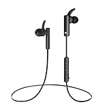 TaoTronics Bluetooth Headphones Wireless in Ear Earbuds Sports Earphones with Microphone, Black (8 Hours Playtime, Bluetooth 4.1, Hands Free Calling, Maximum Compatibility) (Red)