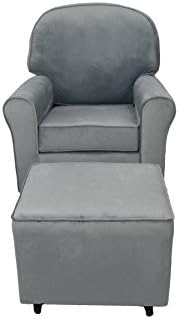 Fun Furnishings Comfy Cozy Glider, Steel Grey