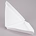 Paperboard White Pizza Slice Clamshell Food Container with