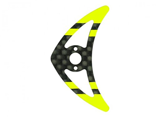 Microheli Carbon Fiber Horizontal Fin (YELLOW) - BLADE 200 SRX