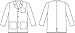 Landau 7003 Kid's Size Lab Coat White Size 7