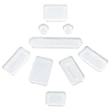 niceEshop Silicon Anti-Dust Plug Cover Stopper For Apple MacBook Pro Air (9 Pieces) -Clear
