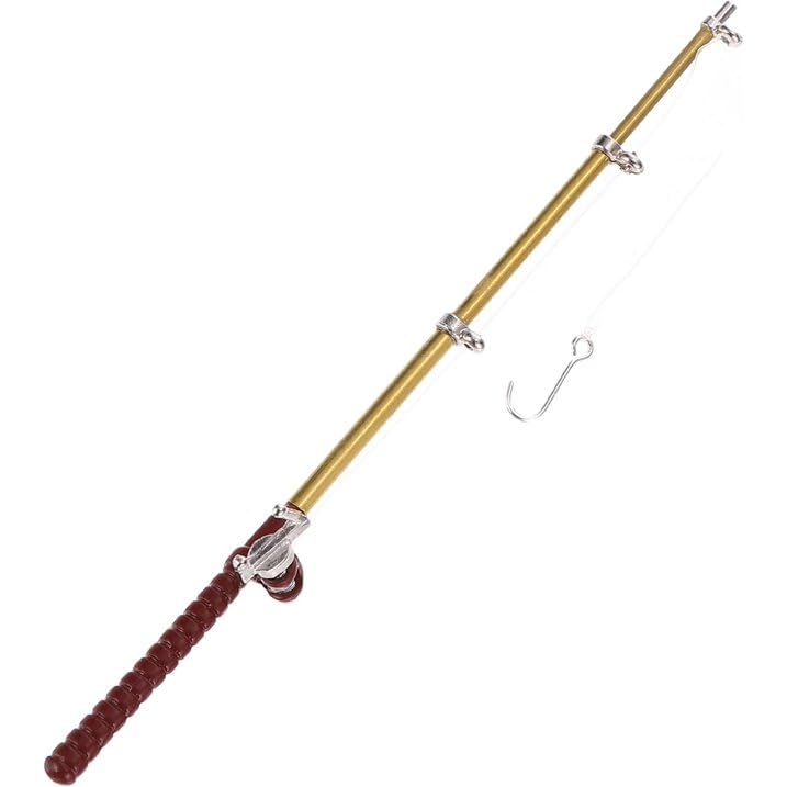 Photo 1 of 1/12 Miniature Fishing Pole Dollhouse Decoration Accessories?Miniature Fishing Pole?Dollhouse Accessories?Dollhouse Décor