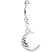 Man in the Moon Belly Ring