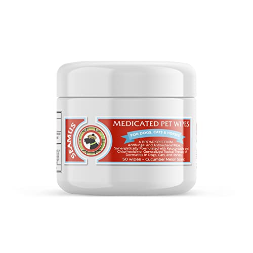 Seamus Medicated Pet Wipe Chlorhexidine and Ketoconazole A Water