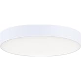 Maxim Lighting Trim 5 Inch Round LED Flush Mount 3000K | White Finish | 13W Integrated LED 1000 Lumens | Slim Modern Ceiling 