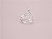 Helen de Lete Innovative Lovely Cat Kitty Sterling Silver Ring Small Size