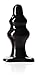 Tantus Sex/Adult Toys Severin Butt Plug - 100% Ultra-Premium Silicone Glossy Prostate Massager, Anal Stimulation, Pleasure for Men, Women, Couples - Medium, Black