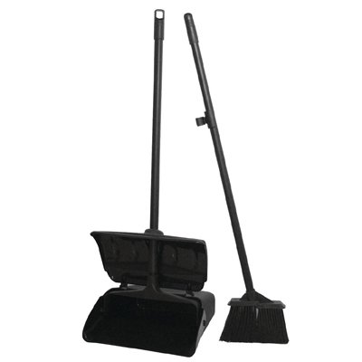 EDLP Jantex Lobby Dust Pan & Broom, Black, 850(H) x 160(W) x 30(D)mm - Image 3