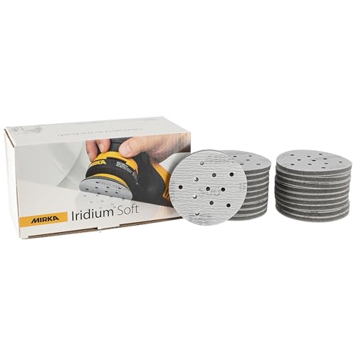 Mirka sanding discs Iridium Soft 77 mm P500 Hook & Loop 20 pcs