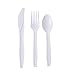 144 Piece Merry Christmas Party Plates, Napkins, Cups, Cutlery, Wood Plank Design Dinnerware (Serves 24)