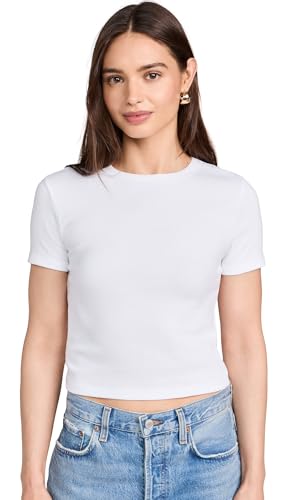 JOE'S JEANS The Baby Tee Optic White XS