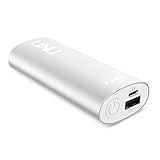 Portable Charger - [Apple Certified] uNu Superpak 5000mAh 2.1A External Battery Pack For iPhone 7, 6 6S, 7 Plus, 6 Plus, Galaxy S7, Note 5 with 2-in-1 Lightning Cable 8Pin and MicroUSB Cable - Silver