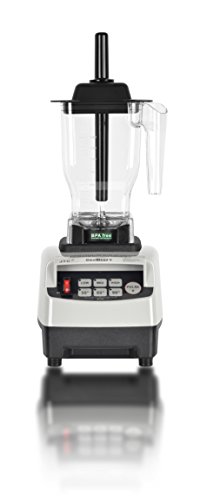 OmniBlend V Commercial Blender for Smoothies Shakes Cocktails, Heavy Duty 3-Speed, Self-Cleaning, Multifunctional 2-in-1 Wet Dry Blades, 1.5 Liter BPA-Free Shatter-Proof Jar (White)