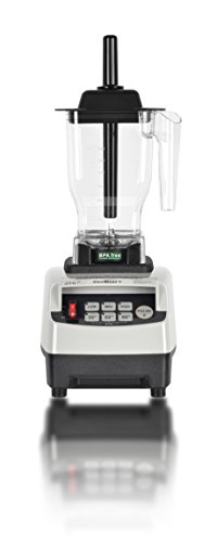 OmniBlend V Commercial Blender for Smoothies Shakes Cocktails, Heavy Duty 3-Speed, Self-Cleaning, Includes Multifunctional 2-in-1 Wet Dry Blades, 1.5 Liter BPA-Free Shatter-Proof Jar (White)