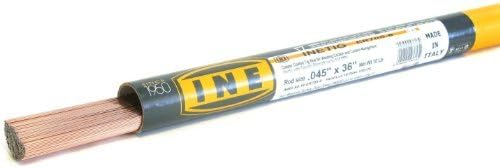 INETIG ER70S-6 .045 x 36-Inch on 10-Pound Tube Copper Coated Tig Rod for Welding Carbon Manganese Steels by INE