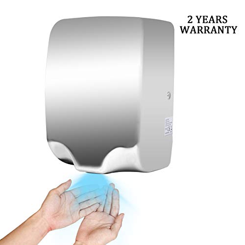 Goetland Stainless Steel Commercial Hand Dryer 224MPH Automatic High Speed Heavy Duty Dull Polished - Thumbnail 2