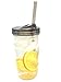 Glass Mason Drinking Jar with One Piece Sip Lid and Straw (24oz Jar)