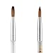 2019 1PC KEMEISI New Design Liquid Glitter Handle 100% Kolinsky Sable Acrylic Nails Round Nail Art Brush Manufacturer Size 8,10,12,14,16,18 (#8)