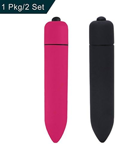 Mini Bullet Vibrant Toy for Women, 2 Pack, 10 Speeds Waterproof Cordless Electric Trigger Point Vibe, Smooth Silicone, Pocket Size, 3.7 Inch