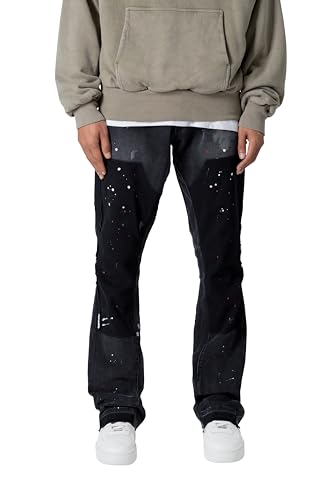 mnml Men’s B243 Flare Denim, Black