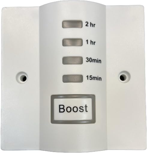 Team Controls Timer Boost Switch Immersion Water Heater Electric Towel Radiator Heating & Lighting - 2 Hour Electronic Boost Timer Socket Box Mount 230 V