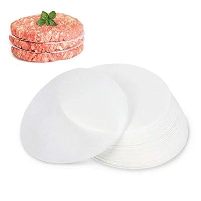 GWHOLE 500 Pack of Restaurant-Grade Non-Stick Hamburger Patty Paper Round Wax Paper, 4.5'' Dia