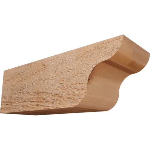 6"W x 6"H x 18"L Carmel Rough Sawn Rafter Tail, Western Red Cedar