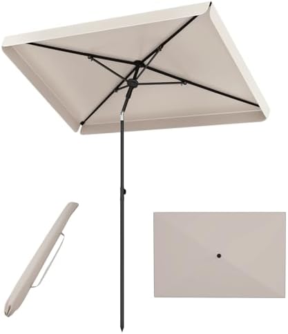 belham living 8.2 ft square patio umbrella Amazon.com : HEBEHO 2×2m Wooden Patio Umbrella, 8 Ribs, 38mm Wooden Pole,  200cm Square Outdoor Table Market Umbrella for Garden, Deck, Patio (Color :  Beige, Size : 2x2m) : Patio, Lawn & Garden