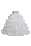 Topdress Women's A Line Floor Length Underskirt Petticoats Slips