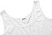 Herou Women Summer Beach Casual Flared Midi Tank Dress (Medium, White)