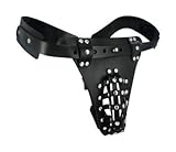 Strict Leather The Safety Net Leather Male Chastity Belt with Anal Plug Harness