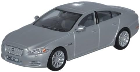 Oxford Diecast 1:76 Jaguar XJ Saloon Rhodium Silver Collectable model 76XJ004