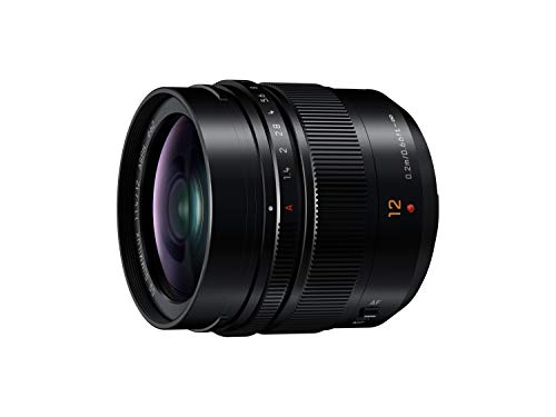 Panasonic H-X012E LEICA DG SUMMILUX Weitwinkel 12 mm F1.4 ASPH. Objektiv (Festbrennweite 24mm KB, Staub…