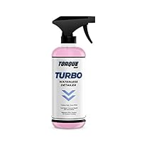 Turbo Waterless Detailer - Anti-Static Waterless Car Wash & Quick Detailer - Super High Gloss Formula, Enhances Shine of Top Coat Wax or Sealant