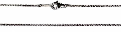 Platinum 950 16" 18" 1mm Round Wheat Necklace Chain Lobster Hypoallergenic