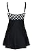 DANIFY Women's One Piece Polka Dot Swimdress Cover Up Swimsuit Plus Size Modest Swimwear Polka Dot IT54/US20