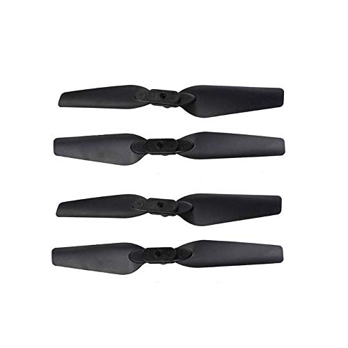 Aircraft Accessories-Propellers Blades Guards Landing Skids for Eachine E58 RC Quadcopter,Drone Parts (4 Paddle + 2 Tripod + 4 Protection ring) (Black)