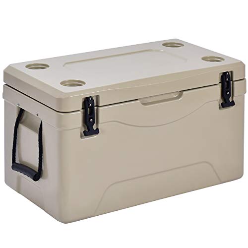 Giantex 64 Quart Heavy Duty Cooler Ice Chest Outdoor Insulated Cooler