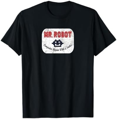 Amazon.com: USA Network Mr. Robot Logo T-Shirt, Unisex-Adults, Mr